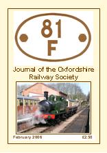 81F, Journal of the Oxfordshire Railway Society front cover 2006